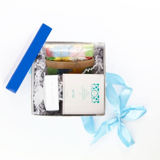 emotea Słodki zestaw Blue z zabawną czekoladą